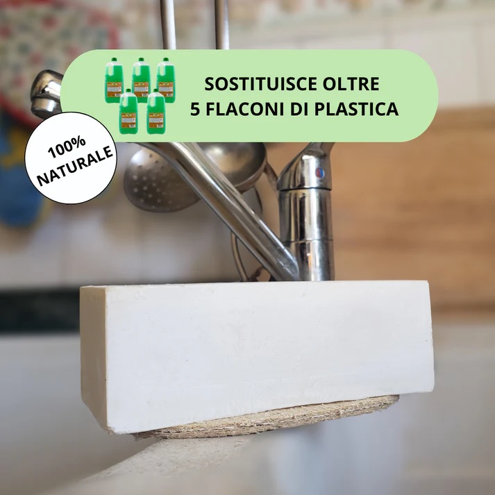 Sapone solido per piatti in formato risparmio 450 gr.