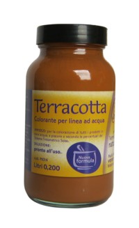 Colori concentrati ad acqua per idropitture e linee ad acqua cod. Terracotta-M014 in confezione da 0.2 lt Colori concentrati ad acqua per idropitture e linee ad acqua cod. Terracotta-M014 in confezione da 0.2 lt