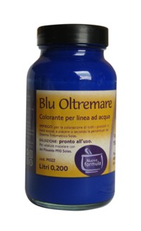 Colori concentrati ad acqua per idropitture e linee ad acqua cod. Blu-Oltremare-M022 in confezione da 0.2 lt Colori concentrati ad acqua per idropitture e linee ad acqua cod. Blu-Oltremare-M022 in confezione da 0.2 lt