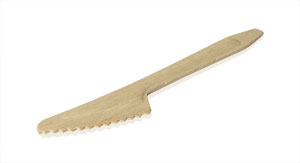 Coltelli biodegradabili in legno FSC, lunghezza 16cm. in confezioni da 100 pezzi Coltelli biodegradabili in legno FSC, lunghezza 16cm. in confezioni da 100 pezzi