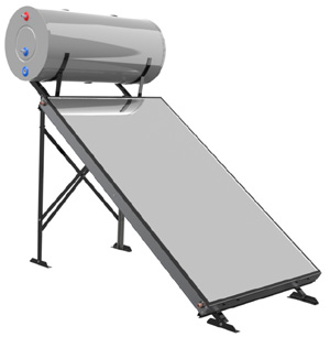 Kit solare termico tinox da 200 lt. per tetto piano Kit solare termico tinox da 200 lt. per tetto piano