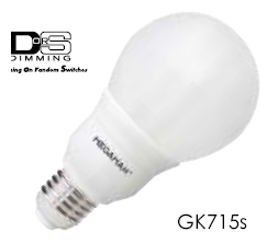 Lampadina risparmio energetico 15W-220V Dimming serie: GK715s luce calda E27 Lampadina risparmio energetico 15W-220V Dimming serie: GK715s luce calda E27