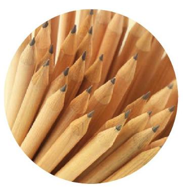 Matite in legno con gomma Matite in legno con gomma