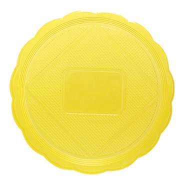 Vassoio in plastica biodegradabile derivata dal mais da 30cm diametro-100 pezzi Vassoio in plastica biodegradabile derivata dal mais da 30cm diametro-100 pezzi